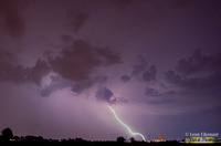 Onweer boven Kampen op 5 juni 2019