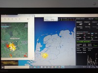 De gegevens zijn opgehaald van de onweersbuien op 11 augustus 2020