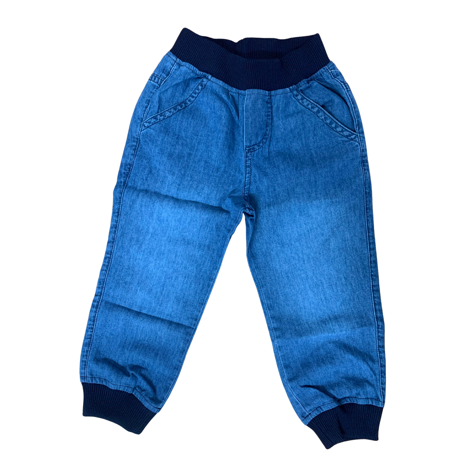 Pantalón jean con elástico