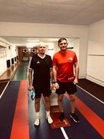 Jiří Kuric (v levo) se soupeřem Petrem Tichým