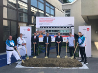 Spatenstich für den Ausbau der Sporthalle beim Olympiazentrum OÖ