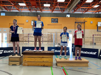 Mädchen Einzel A: Siegerin Isabella Ritter (Union Neuhofen), 2. Platz Dana-Lynn Grafinger, 3. Platz Katharina Ertl (Union Neuhofen), 4. Platz Helene Linninger (Askö Enns)