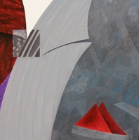 Bejegyzések Jozef K. naplójába 1. olaj, vászon 110 x 110 cm