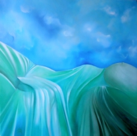 Tavasz olaj, vászon 70 x 70 cm