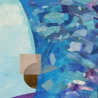 Bejegyzések Jozef K. naplójába 3. olaj, vászon 110 x 110 cm