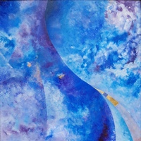 Mu olaj, vászon 90 x 90 cm