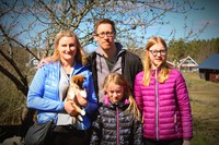 Rollo med sin nya familj Hansson, önskar han och dem all lycka till!