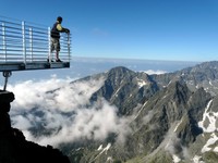 Výhlad z Lomnickeho štítu Vysoké Tatry