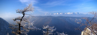Panoráma Slovenský raj smer Vysoké Tatry