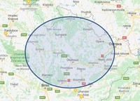 Mapa dovozu karavanu