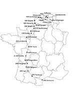 De volledige route gevolgd door Léon Janssens en het 52e Linieregiment tussen Mei en Augustus 1940 - Le périple suivi par Léon Janssens et le 52e régiment de Ligne entre mai et aôut 1940