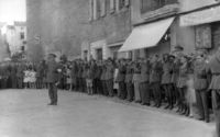 Nébian, Hérault. 21 Juli 1940 te Nébian. Afscheidfeest (© coll. J. Bourgeois)