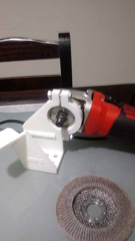 Soporte para afilar mechas con amoladora impresos 3D :: innovar3d