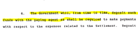 Clause 4, 1986 Final Settlement.