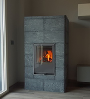 Stufa tipo scandinavo rivestita in pietra ollare - Fuoco IN (BG)