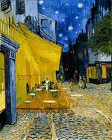 Terraza de cafe de noche. (Place du Forum). Vincen Van Gogh.