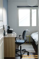 Kouluikäiselle stailattu makuuhuone