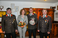 v.l.n.r.: OBI Josef Grasl, Andrea Leiter, OLM Dietmar Leiter, HBI Alois Wieser