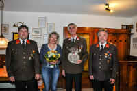 v.l.n.r.: OBI Josef Grasl, Evelyn Vötter, HBM Franz Vötter, HBI Alois Wieser