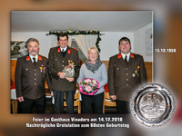 v.l.n.r.: HBI Alois Wieser, HFM Franz Kalchschmid mit Gattin, OBI Josef Grasl;