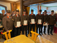 v.l.n.r.: HBI Alois Wieser, FM Thomas Eller, FM Moriz Vötter, FM Hannes Mühlsteiger, FM David Eller, FM Alexander Jenewein, OBI Josef Grasl;