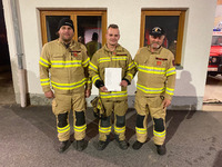 v.l.n.r.: OBI Josef Grasl, OFM Niklas Vötter, HBI Alois Wieser;