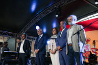 De izq. a dcha: Giovanni Aricò, director gerente de la CCiS, Stefano Sannino, embajador de Italia, Catiuscia Marini, presidenta de Umbria, Marco Pizzi, presidente de la CCIS, Luis Cueto, coordinador general de la Alcaldía de Madrid
