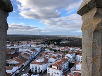 Blick von der Burg in Beja