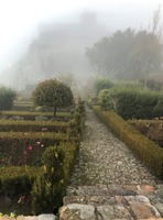 versteckte sich hinter dichtem Nebel: das Castelo von Marvão