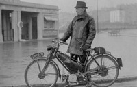 Reginald Woodforde on the seafront at Weston-super-Mare