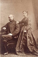 Revd Robert French Lawrence and his wife Ellen.