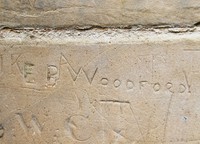 Woodford graffiti at Kibworth Parish Church