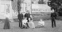In the straw hat is my great grandfather, the Revd Alexander John Woodforde. On his right is my grandfather, Reginald Fielding Marriott Woodforde