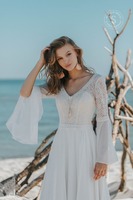 Hääpuku Sedinum Bridal nro. 76 - koko 38, väri ivory/nude, hinta 690€