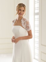 Bolero nro. 5 Bianco Evento - koot XS, S ja M, materiaali pitsi, valmistaja rajoittaa hinnan julkista näkyvyyttä eli kysy hinta