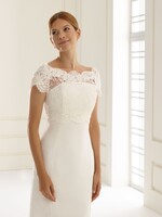 Bolero nro. 2 Bianco Evento - koot L, XL, 2XL ja 3XL, materiaali pitsi, valmistaja rajoittaa hinnan julkista näkyvyyttä eli kysy hinta