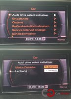 Freischaltung von Audi Drive Select: selbstständige Anpassung der Gasannahme & Lenkungskennlinie möglich (Sportlich vs Comfort)