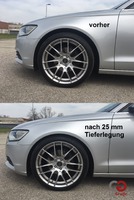 25 mm Tieferlegung: vorher vs. nachher