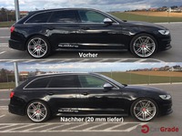 Vorher - Nachher Vergleich der Dynamik Stufen eines Audi S6 4G