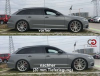 dezente (20 mm) Tieferlegung eines Audi A6 4G Competition