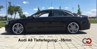 Tieferledung des serienmäßigen Luftfahrwerkes bei einem Audi A8 4H