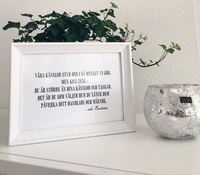 En god vän, Jylice, ramade in några ord från mig till henne. Betyder mycket för mig att få påverka positivt. Tack Jylice!