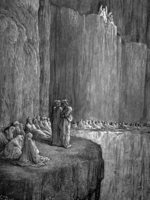 As almas dos invejosos. Ilustração de Gustave Doré (século XIX).