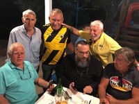 Με τον Στέλιο Σεραφείδη , παλαίμαχους και φίλους της ΑΕΚ στο Λαγονήσι!