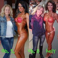 Erika és Betti bikini fitness versenyzők