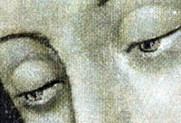 Detail hornej časti tváre P. Márie