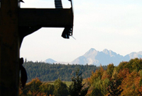 Pohľad na vysoké Tatry zo Zviru