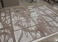 彫り終わった型紙の図