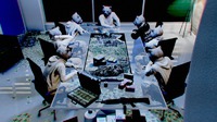 潤沢な資金と武器がある様子(ドローンにて撮影)