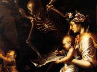 Salvator Rosa - Humana Fragilitas, Fitzwilliam Museum, Cambridge (particolare)